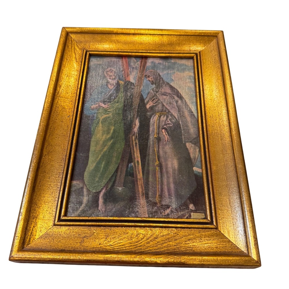 Vintage El Greco Art Print Framed‎ Religious Wall Decor Artolea Madrid
1955